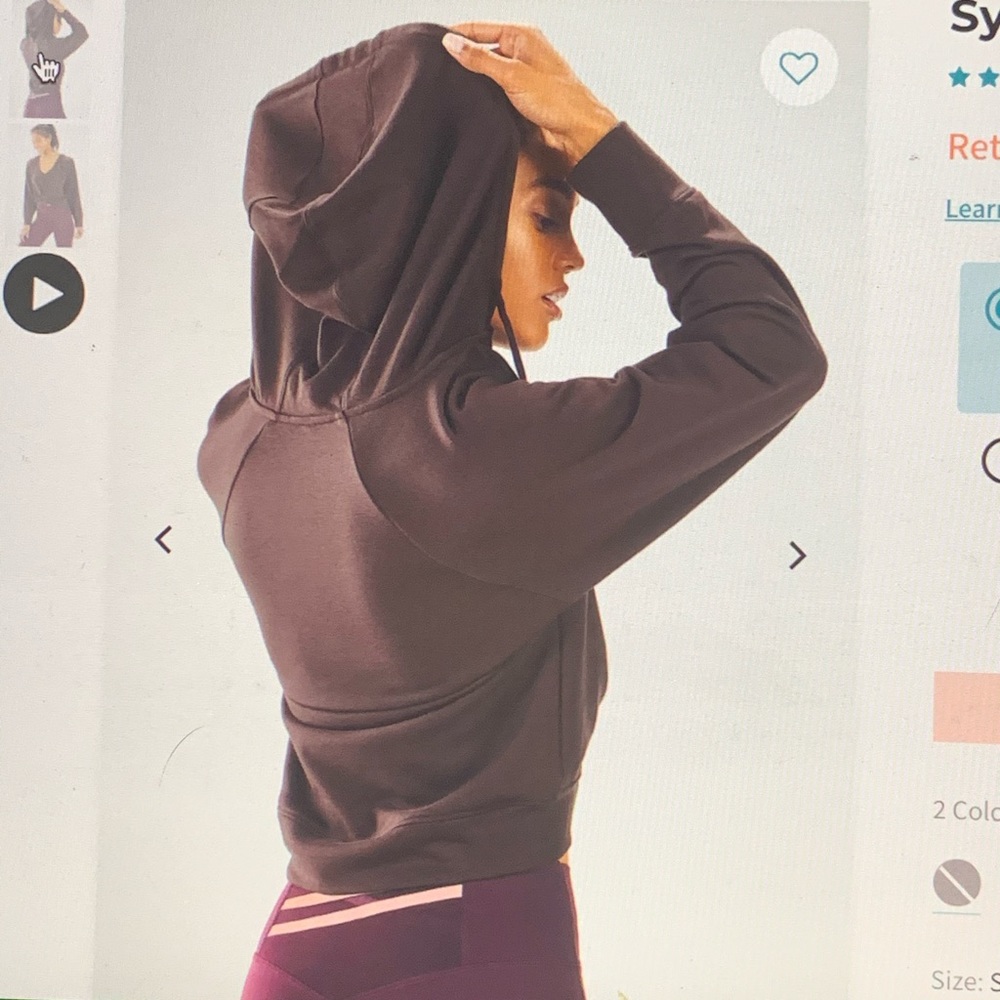 Fabletics Sydney Twist Front Hoodie View 3